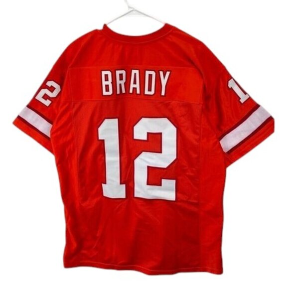 Tampa Bay Buccaneers Tom Brady Jersey Men’s XL Red Football Replica Unbranded - Picture 1 of 7